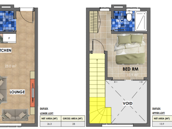 Loft Apartment floor plan