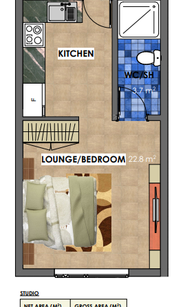 Studio floor plan